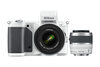 Nikon 1 V2 m/10-30 + 30-110  Hvit