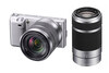 Sony NEX-5N m/18-55mm +  55-210mm Sølv