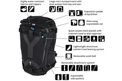 NYA-EVO Fjord 60-C G4 ECONYL Graphite 44 Liter