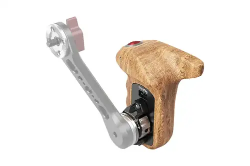 SmallRig Rosette Side Handle Wood with Record Start/Stop Remote Trigger