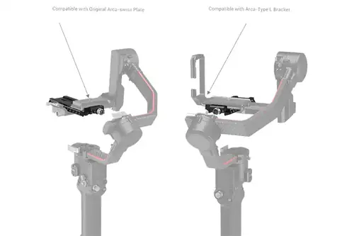 SmallRig 3061 Hurtigplate m/ Arca-Swiss for DJI RS 2/RSC 2/Ronin-S