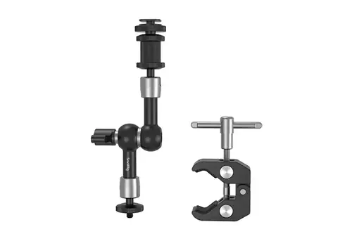SmallRig 3725 Crab-Shaped Clamp & Magic Arm 7" with Cold Shoe