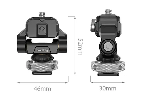 SmallRig 3514 Drop-in HawkLock mini Quick Release Monitor Mount with Cold Shoe