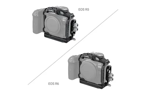SmallRig 3656 Black Mamba Camera Half Cage & Cable Clamp for Canon EOS R5, R5 C & R6