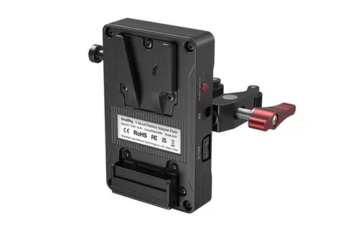 SmallRig 3497 V Mount Battery Adapter Plate (Basic Version) with Crab-Shaped Clamp