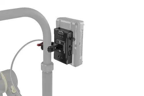 SmallRig 3497 V Mount Battery Adapter Plate (Basic Version) with Crab-Shaped Clamp
