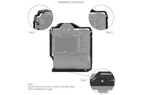 SmallRig 3982 Camera Cage for Nikon Z 8 med MB-N12 Batterigrep