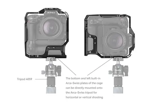 SmallRig 3982 Camera Cage for Nikon Z 8 med MB-N12 Batterigrep