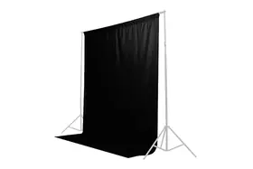 Caruba Achtergronddoek 3x6m Zwart