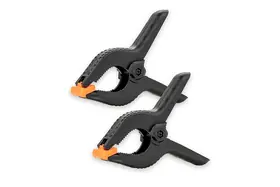 Caruba Achtergrond Klem Zwart/Oranje Medium (2 stuks)