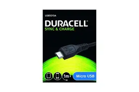 Duracell Kabel USB til Micro USB 1m Sort
