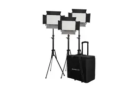 KIT NANLITE 3 LIGHT KIT 600CSA W/TROLLEY CASE & LIGHT STAND