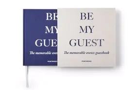 Printworks Guest Book Grey/Navy