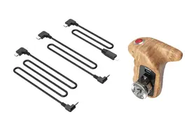 SMALLRIG 3324 ROSETTE SIDE HANDLE WOOD WITH RECORD START/STOP REMOTE TRIGGER