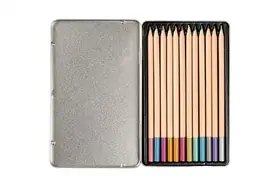 WALTHER WOODEN PENCILS METALLIC 12 PCS