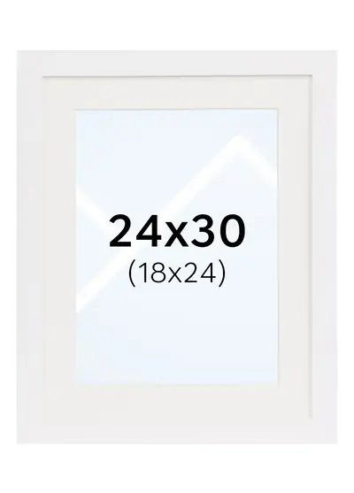 Skap et stilig og naturlig uttrykk med TR Reykjavik bilderamme i FRAME_COLOR og størrelsen FRAME_SIZE. Denne elegante, tynne rammen i tre med inkludert passepartout passer perfekt for ethvert hjem.