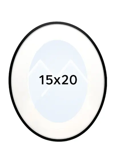 21,6x26,6 Oval (15x20)