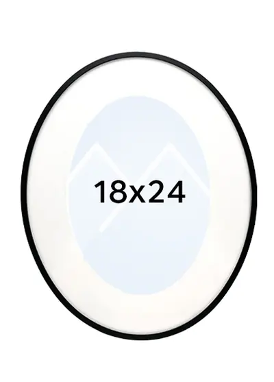 24,6x30,6 Oval (18x24)
