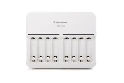 Panasonic Eneloop BQ-CC63 Lader for 8 stk AA/AAA-batterier