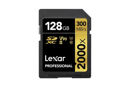 Lexar Pro 2000X SDXC UHS-II U3 V90 R300/W260 128GB