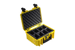 B&W Outdoor Cases Type 3000 Gul RPD m/ Skillevegger