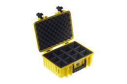 B&W Outdoor Cases Type 4000 Gul RPD m/ Skillevegger