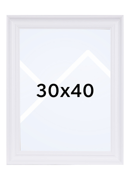 Focus Charleston Bilderamme - Hvit, 30x40