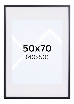 Focus Vivaldi Bilderamme - Svart, 40x50, 50x70
