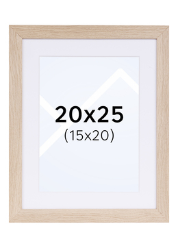 TR Reykjavik Bilderamme - Lys Eik, 15x20, 20x25