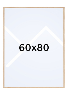 Focus Soul Plexi Bilderamme - Lys Eik, 60x80