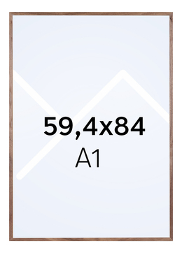 Focus Soul Plexi Bilderamme - Valnøtt, 59.4x84 (A1)