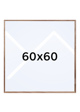 Focus Soul Plexi Bilderamme - Valnøtt, 60x60