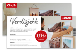 Verdisjekk veggbilde fra CEWE 379,-