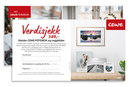 Verdisjekk CEWE FOTOBOK & VEGGBILDE 349,-