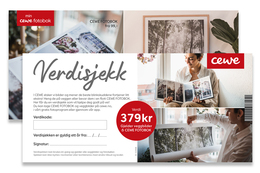 Verdisjekk CEWE FOTOBOK & VEGGBILDE 379,-