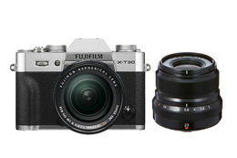 Fujifilm X-T30 Sølv + XF 18-55mm f/2.8-4 R LM OIS & XF 23mm f/2 R WR Sort