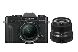 Fujifilm X-T30 Sort + XF 18-55mm f/2.8-4 R LM OIS & XF 23mm f/2 R WR Sort