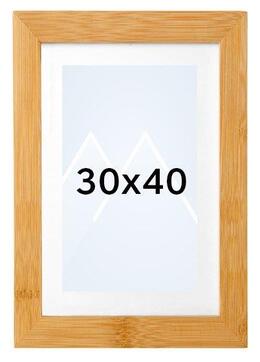 Goldbuch Bambus Bilderamme - Naturlig tre, 30x40