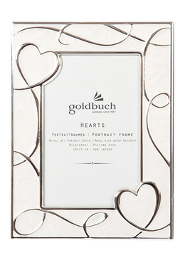 Goldbuch Hjerter Bilderamme - Sølv/Perlemor, 10x15