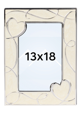 Goldbuch Hjerter Bilderamme - Sølv/Perlemor, 13x18