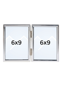 Goldbuch Fine Dobbel Bilderamme - Sølv, 6x9 x2