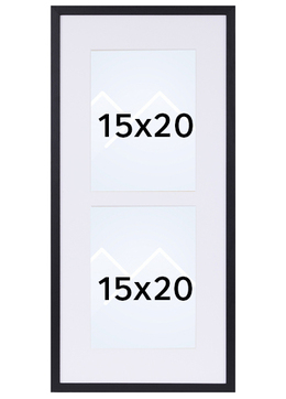 TR København Galleri Collageramme - Svart, 15x20 x2