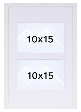 TR København Galleri Collageramme - Hvit, 10x15 x2