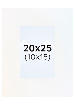 Interart Passepartout - Polarhvit, 10x15, 20x25