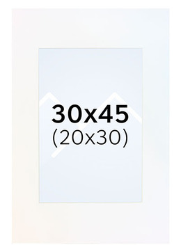 Interart Passepartout - Polarhvit, 20x30, 30x45