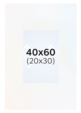 Interart Passepartout - Polarhvit, 20x30, 40x60