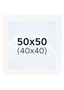 Interart Passepartout - Polarhvit, 40x40, 50x50