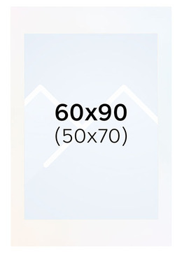 Interart Passepartout - Polarhvit, 50x70, 60x90