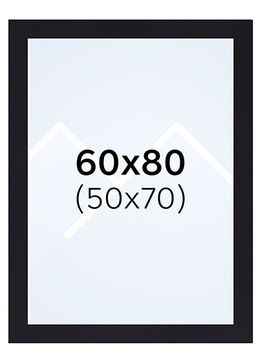 Interart Passepartout - Svart, 50x70, 60x80