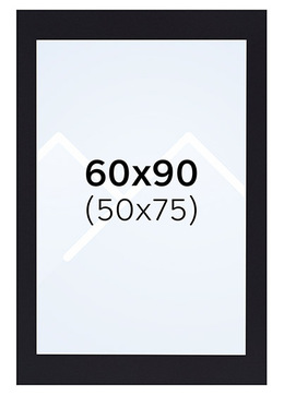 Interart Passepartout - Svart, 50x75, 60x90